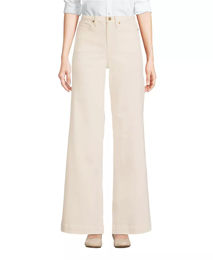 Женские джинсы из переработанного денима с высокой талией и широкими штанинами Lands' End, коричневый/бежевый
Женские джинсы из переработанного денима с высокой талией и широкими штанинами Lands' End, коричневый/бежевый