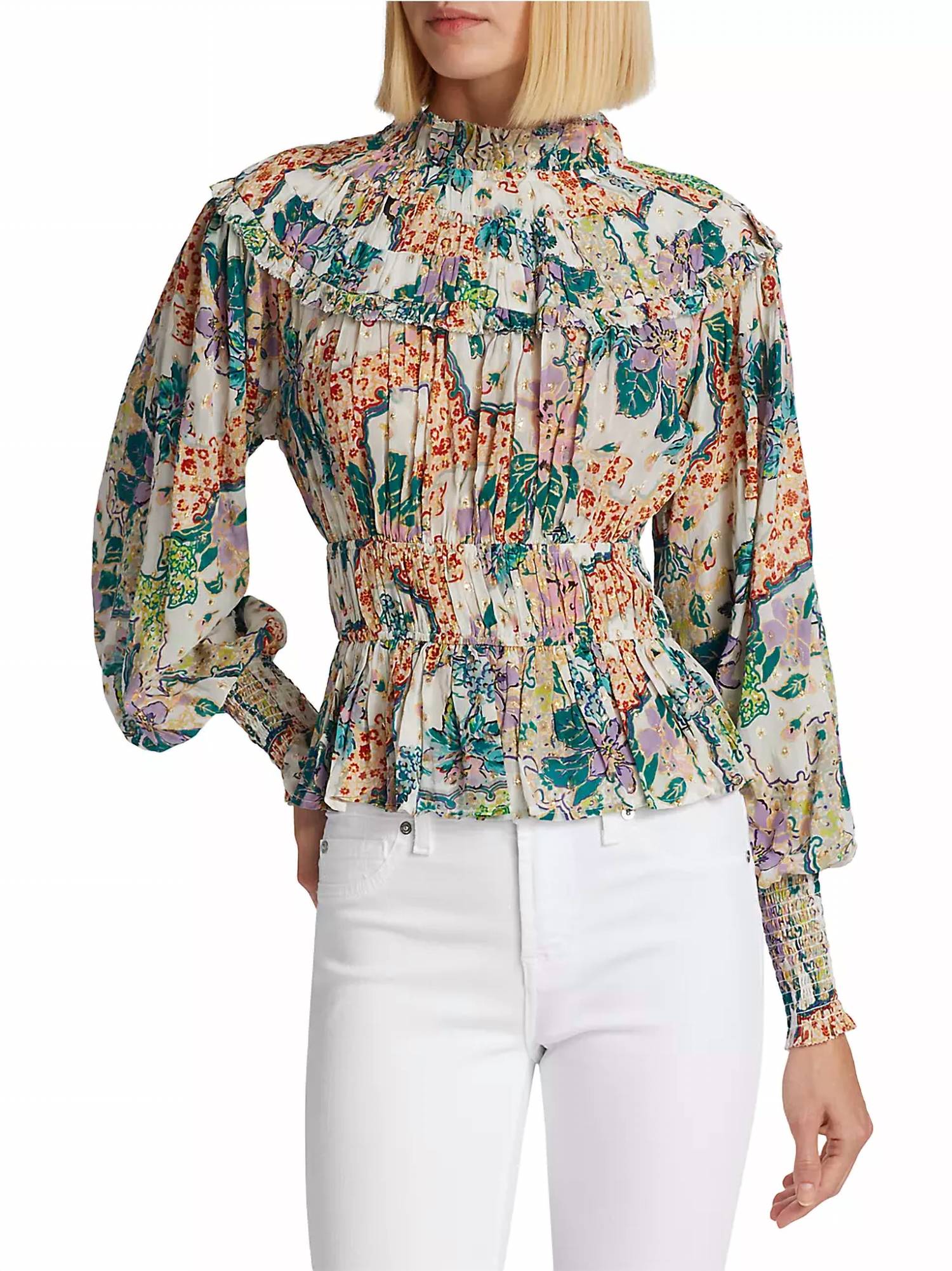 Топ Francesca Metallic Floral с принтом люрекса белого цвета Bettina LOVE THE LABEL
Топ Francesca Metallic Floral с принтом люрекса белого цвета Bettina LOVE THE LABEL
