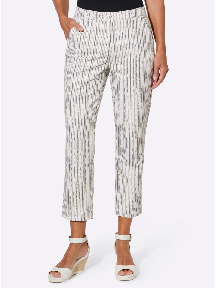 Sieh an! Брюки 7/8 в цвете экрю и полоску "кунжутный"
Sieh an! Брюки 7/8 в цвете экрю и полоску "кунжутный"