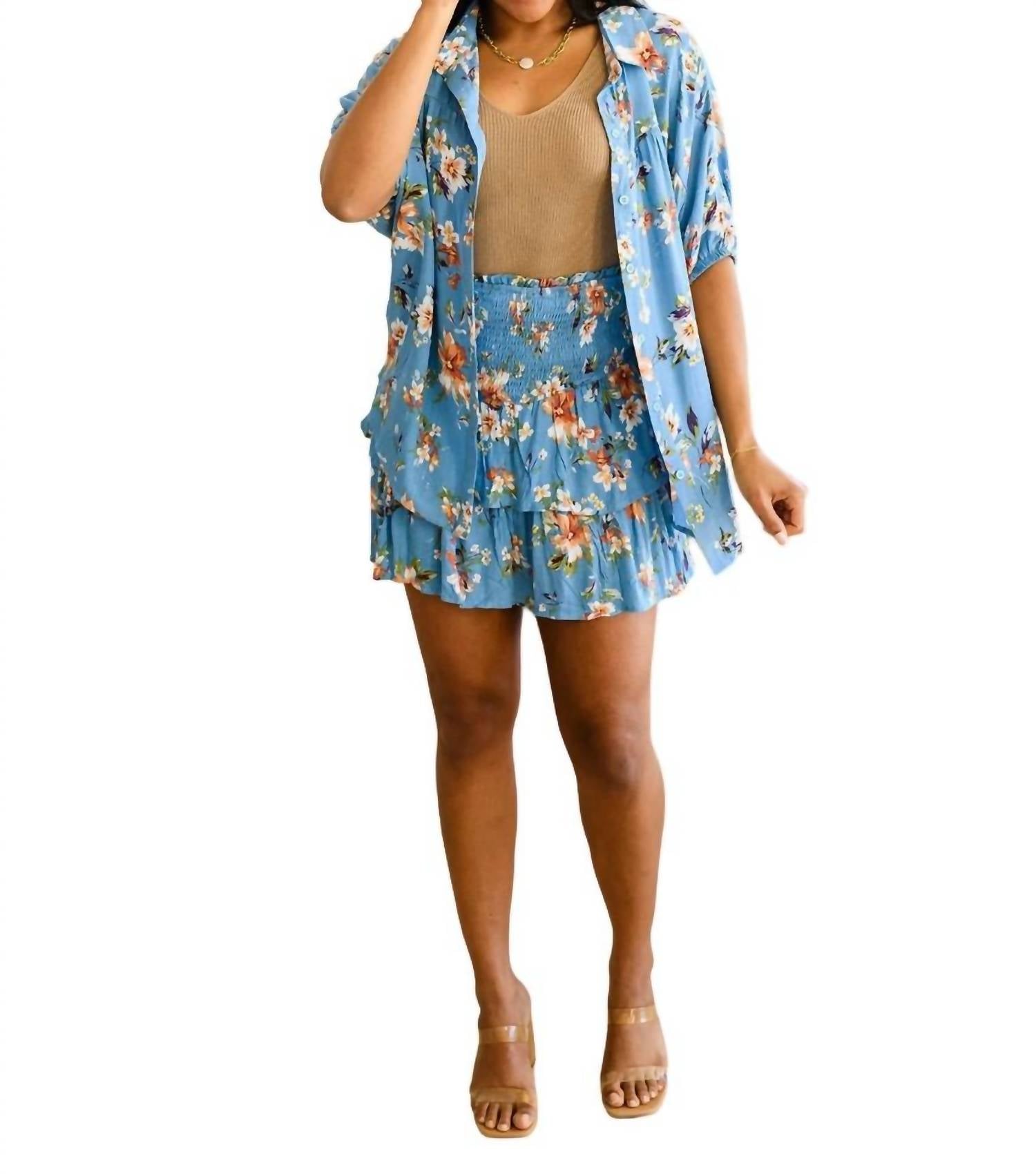 Цветочная рубашка на пуговицах Lanikai синего цвета Hayden LA
Цветочная рубашка на пуговицах Lanikai синего цвета Hayden LA