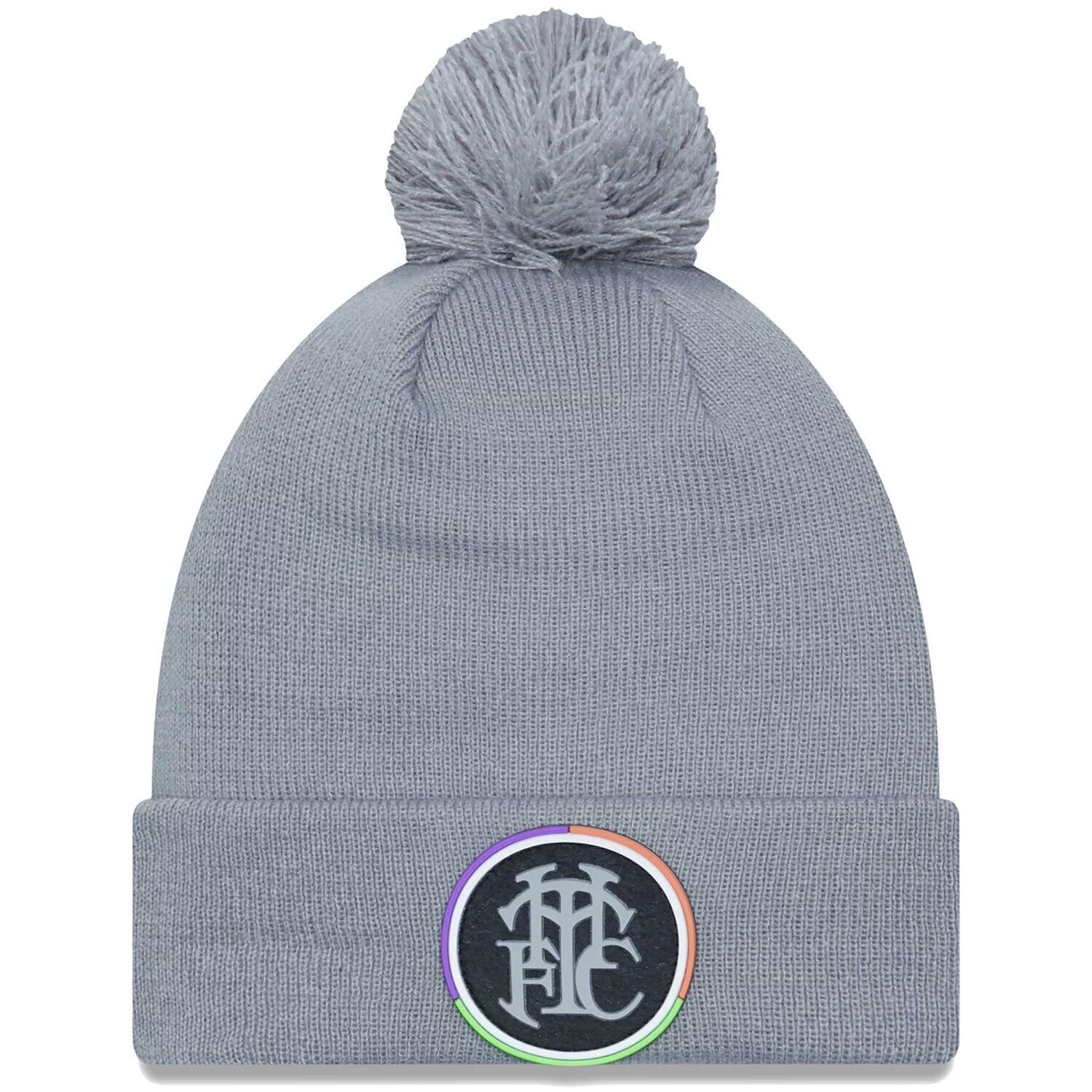 Мужская серая вязаная шапка New Era Tottenham Hotspur с манжетами и помпоном из флока
Мужская серая вязаная шапка New Era Tottenham Hotspur с манжетами и помпоном из флока