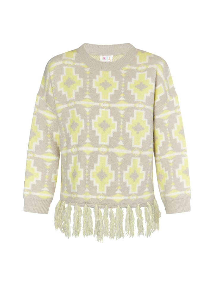 Женский свитер серого, лаймового и белого цветов IZIA
Женский свитер серого, лаймового и белого цветов IZIA