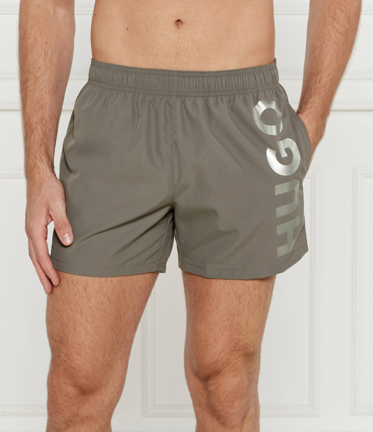 Шорты для плавания Hugo Bodywear ABAS Regular Fit, серый 
Шорты для плавания Hugo Bodywear ABAS Regular Fit, серый