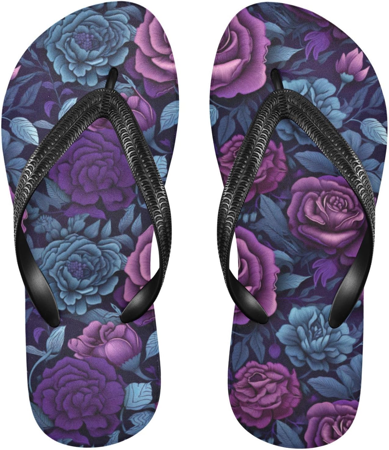 Фиолетовые шлепанцы с цветочным рисунком, пляжные сандалии-вьетнамки, резиновые нескользящие летние тапочки для ходьбы, обувь для мужчин и женщин Sinestour
Фиолетовые шлепанцы с цветочным рисунком, пляжные сандалии-вьетнамки, резиновые нескользящие летние тапочки для ходьбы, обувь для мужчин и женщин Sinestour