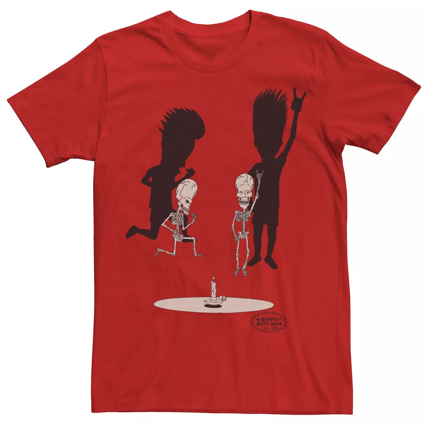 Мужская футболка Beavis and Butthead Skeletons Rocking Out Portrait Licensed Character, красный
Мужская футболка Beavis and Butthead Skeletons Rocking Out Portrait Licensed Character, красный
