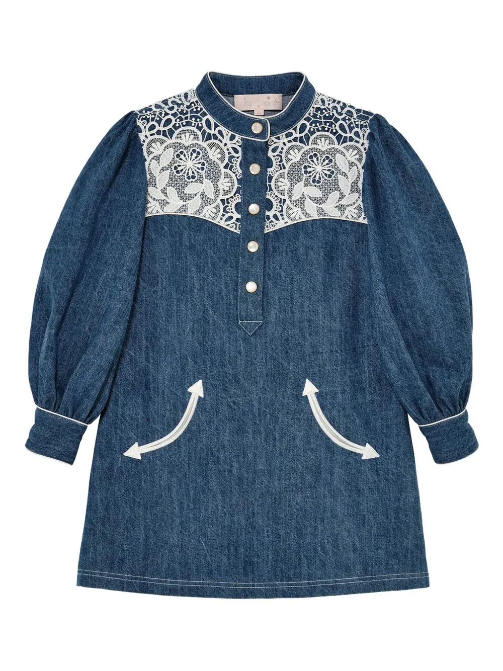 Джинсовое платье с кружевными вставками Daisy Tutu Du Monde, синий
Джинсовое платье с кружевными вставками Daisy Tutu Du Monde, синий