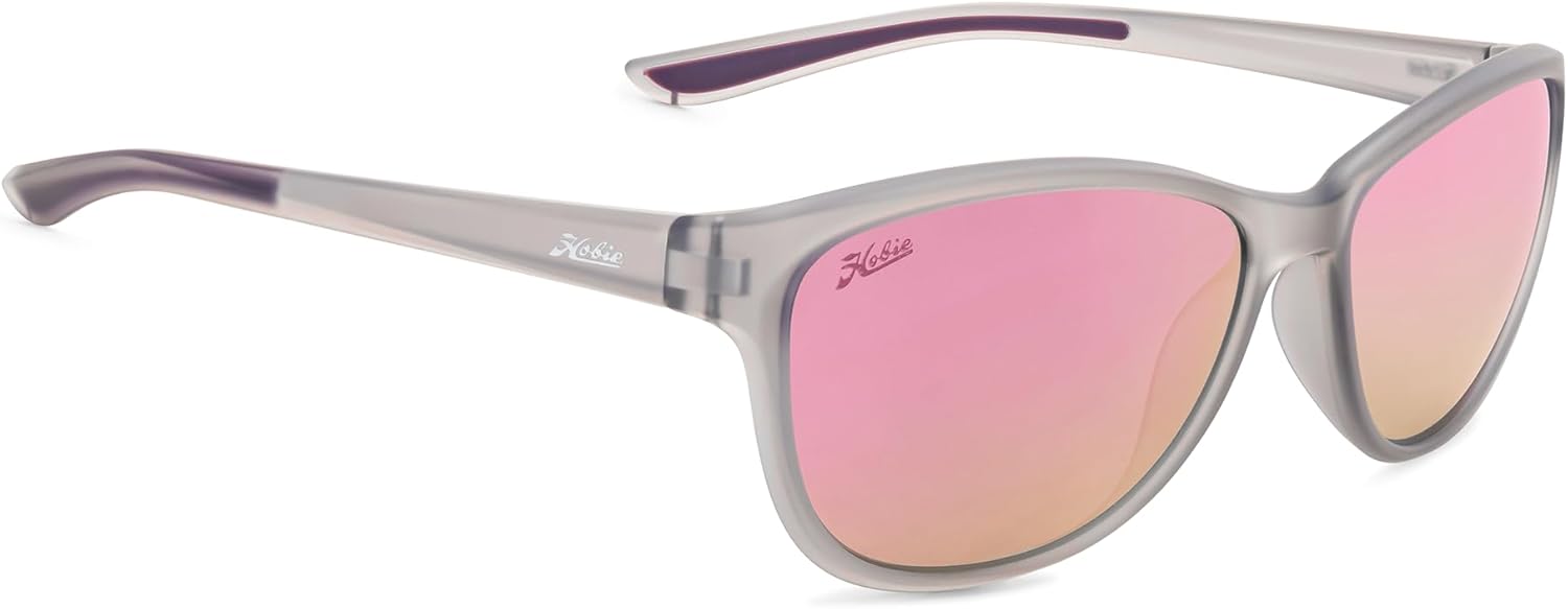 Женские поляризованные солнцезащитные очки Hobie Mya - поляризация Hydroclean и дужки из резины Megol, защита от УФ-излучения - солнцезащитные очки, Satin Crystal Grey Frame - Grey W/ Pink Mirror
Женские поляризованные солнцезащитные очки Hobie Mya - поляризация Hydroclean и дужки из резины Megol, защита от УФ-излучения - солнцезащитные очки, Satin Crystal Grey Frame - Grey W/ Pink Mirror
