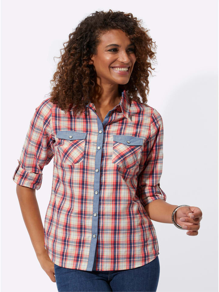 Клетчатая блузка в мелкую клетку цвета лобстера WITT WEIDEN
Клетчатая блузка в мелкую клетку цвета лобстера WITT WEIDEN