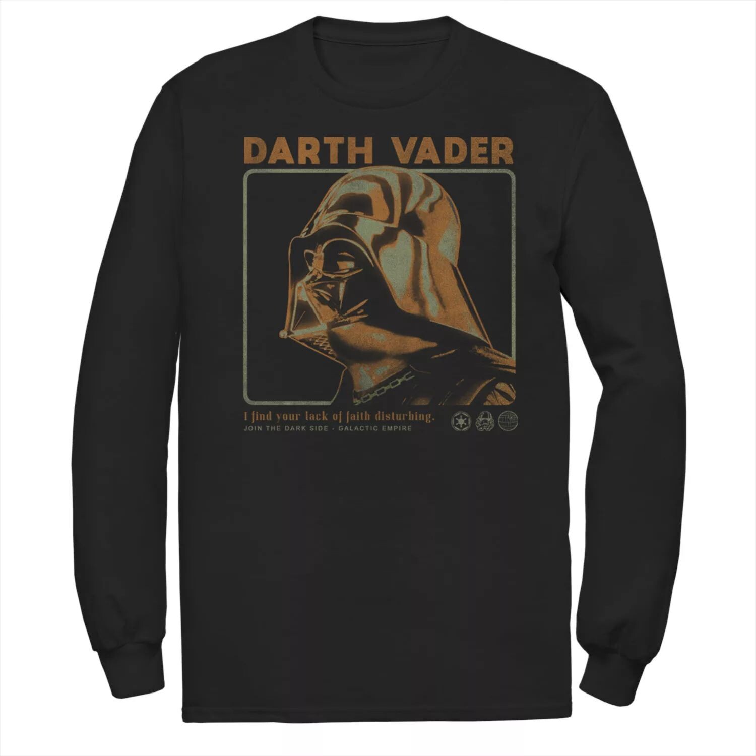 Мужская футболка с изображением Дарта Вейдера «Звездные войны», тревожная футболка «Недостаток веры» Licensed Character
Мужская футболка с изображением Дарта Вейдера «Звездные войны», тревожная футболка «Недостаток веры» Licensed Character