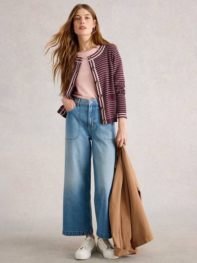 Шарлотта кардиган в полоску из хлопка White Stuff
Шарлотта кардиган в полоску из хлопка White Stuff