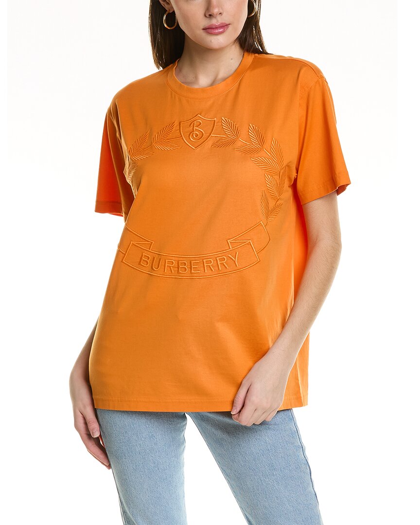 Футболка с вышитым логотипом Burberry, оранжевый
Футболка с вышитым логотипом Burberry, оранжевый