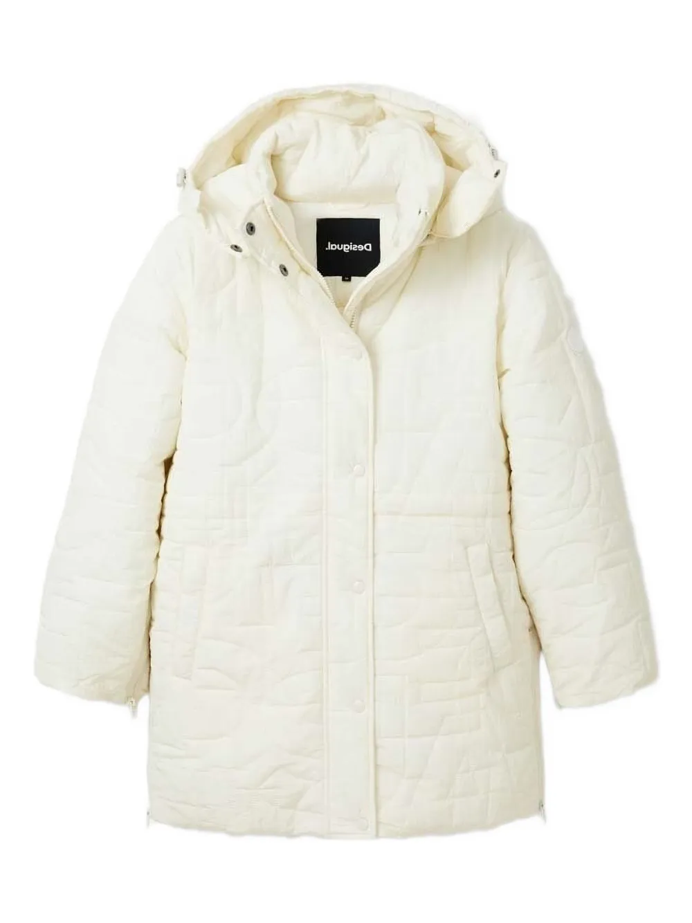 Пуховик с капюшоном Desigual, белый
Пуховик с капюшоном Desigual, белый