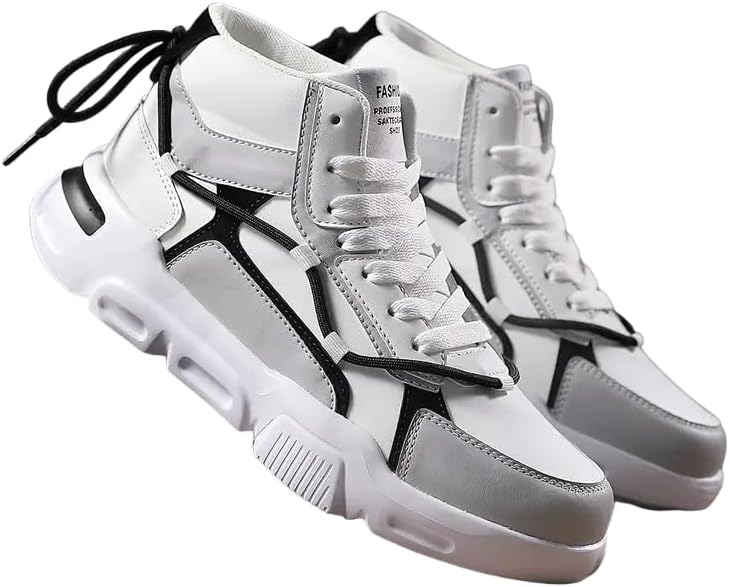 Мужские ультракомфортные высокие кеды с цветными блоками - противоскользящая подошва, дышащая сетка, повседневные кроссовки на шнуровке для прогулок на природе, пеших походов и повседневного стиля Clolinde, белый/серый
Мужские ультракомфортные высокие кеды с цветными блоками - противоскользящая подошва, дышащая сетка, повседневные кроссовки на шнуровке для прогулок на природе, пеших походов и повседневного стиля Clolinde, белый/серый