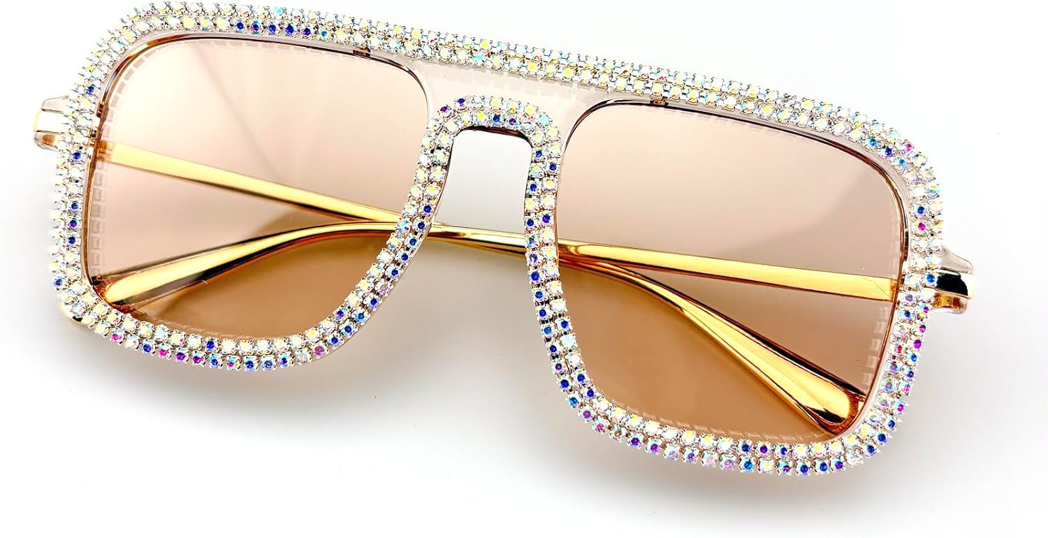 Модные квадратные солнцезащитные очки со стразами для женщин, ретро-очки-пилот в блестящей оправе с бриллиантами, металлические дизайнерские очки в стиле 90-х mincl, Champagne
Модные квадратные солнцезащитные очки со стразами для женщин, ретро-очки-пилот в блестящей оправе с бриллиантами, металлические дизайнерские очки в стиле 90-х mincl, Champagne