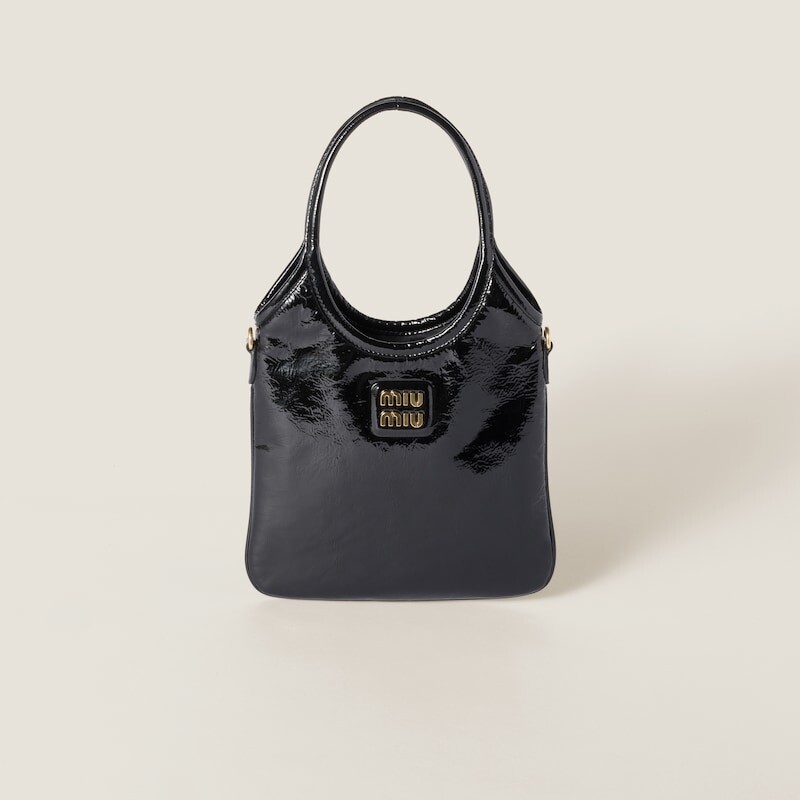 Сумка Ivy из лакированной кожи наплак Miu Miu, черный
Сумка Ivy из лакированной кожи наплак Miu Miu, черный