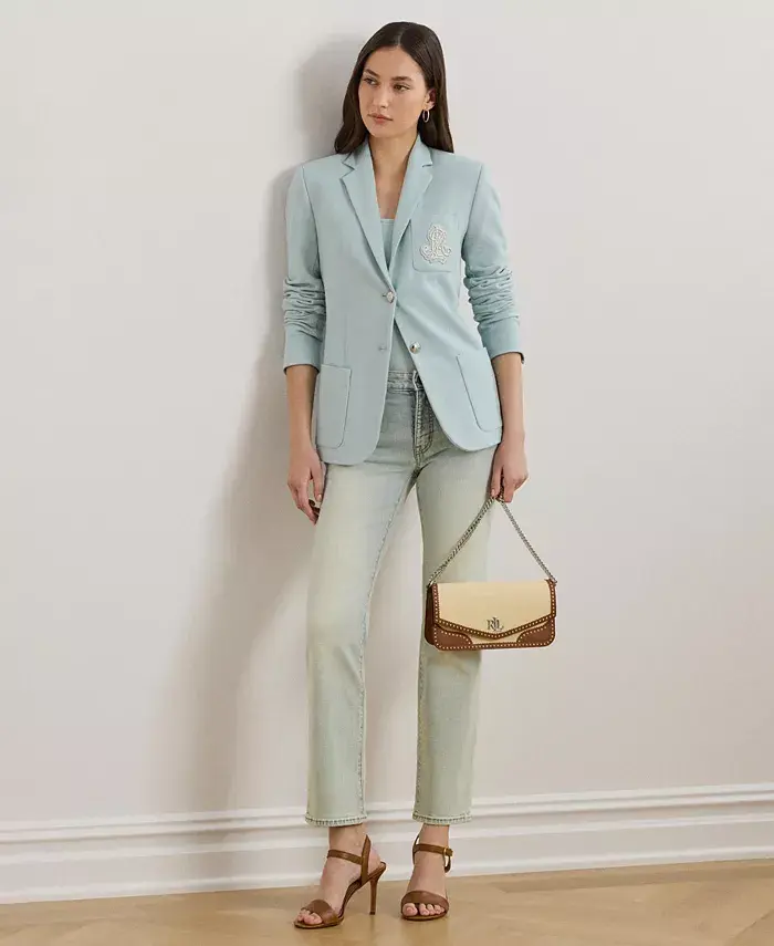 Женские джинсы с прямой посадкой до щиколотки, средняя посадка, Regular & Petite Lauren Ralph Lauren, синий
Женские джинсы с прямой посадкой до щиколотки, средняя посадка, Regular & Petite Lauren Ralph Lauren, синий