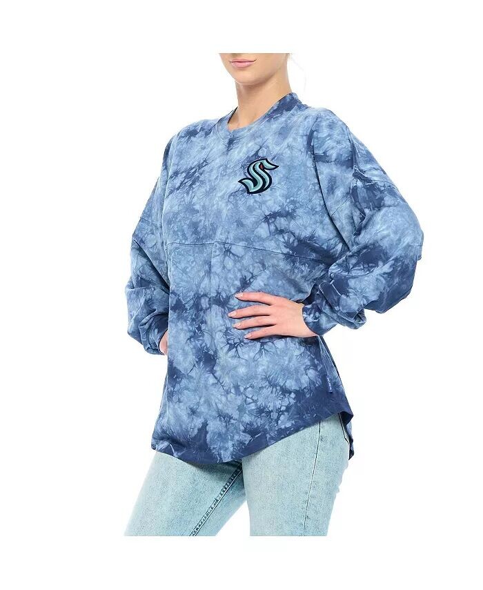 Женская футболка с длинным рукавом Deep Sea Seattle Kraken Crystal-Dye Fanatics
Женская футболка с длинным рукавом Deep Sea Seattle Kraken Crystal-Dye Fanatics