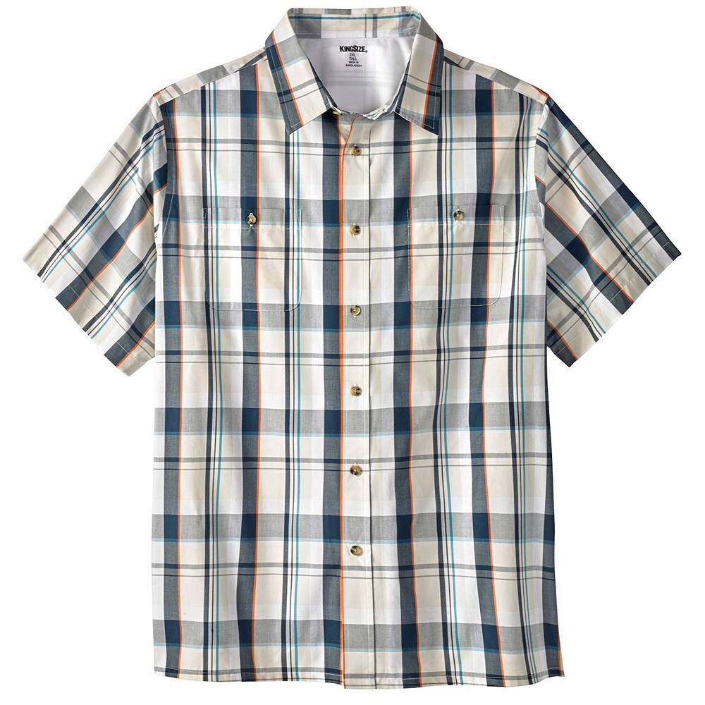 Мужская спортивная рубашка в клетку с короткими рукавами и короткими рукавами Kingразмера Big & Tall KingSize, цвет Stone Plaid
Мужская спортивная рубашка в клетку с короткими рукавами и короткими рукавами Kingразмера Big & Tall KingSize, цвет Stone Plaid