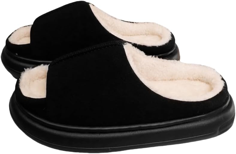 Тапочки Avilego Fuzzy для женщин и мужчин, уютные теплые обувь для дома и улицы, с искусственным мехом, зимние открытые тапочки-сандалии, черный
Тапочки Avilego Fuzzy для женщин и мужчин, уютные теплые обувь для дома и улицы, с искусственным мехом, зимние открытые тапочки-сандалии, черный