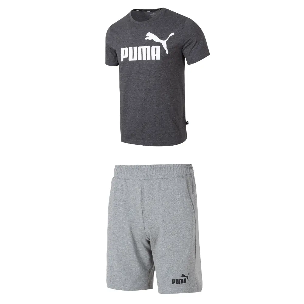 Повседневный спортивный мужской комплект: темно-серый топ + серые шорты Puma, темно-серый
Повседневный спортивный мужской комплект: темно-серый топ + серые шорты Puma, темно-серый