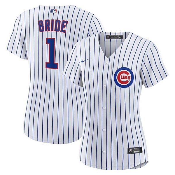Женская белая реплика домашней футболки Chicago Cubs #1 Bride Nike
Женская белая реплика домашней футболки Chicago Cubs #1 Bride Nike