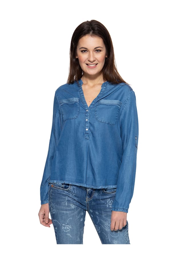 Блузка-Комбинация с открытыми краями и вышивкой Selena Att Amor, Trust & Truth, синий
Блузка-Комбинация с открытыми краями и вышивкой Selena Att Amor, Trust & Truth, синий