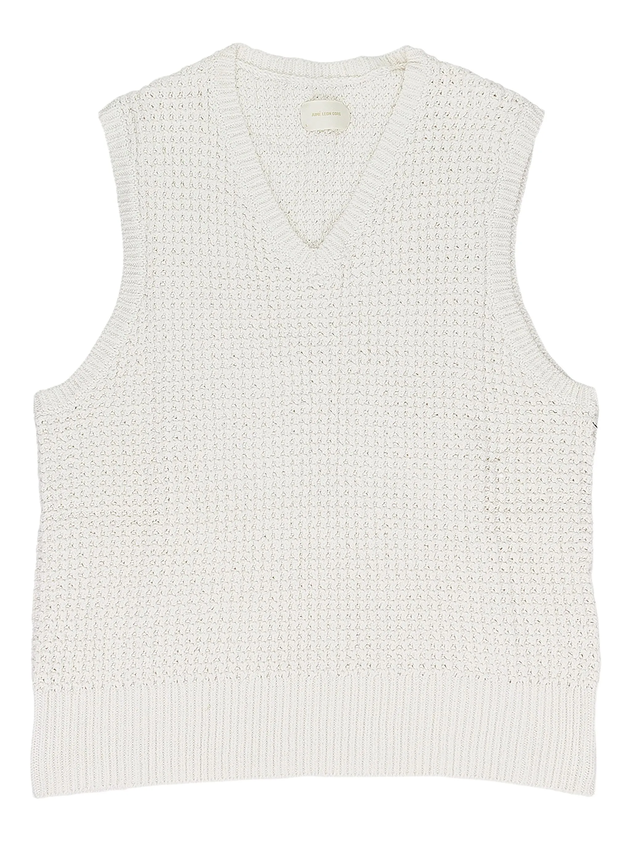 Фактурный топ с V-образным вырезом Aimé Leon Dore, кремовый
Фактурный топ с V-образным вырезом Aimé Leon Dore, кремовый