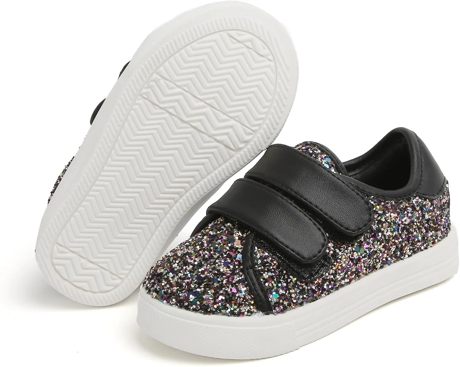 Кроссовки для малышей и маленьких девочек Felix & Flora, спортивные сникерсы, принцесса, повседневные блестящие туфли, черный
Кроссовки для малышей и маленьких девочек Felix & Flora, спортивные сникерсы, принцесса, повседневные блестящие туфли, черный