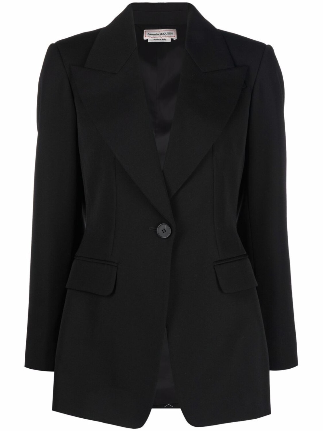 Alexander McQueen однобортный пиджак с завязками, черный
Alexander McQueen однобортный пиджак с завязками, черный