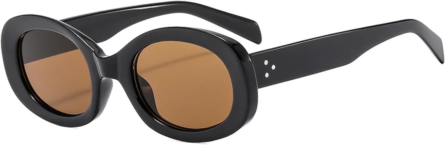 Солнцезащитные очки с защитой от УФ-излучения UV400 | Овальная оправа, маленькая оправа | Для женщин и мужчин, для занятий спортом на открытом воздухе и вождения DSVIGF, Black Brown
Солнцезащитные очки с защитой от УФ-излучения UV400 | Овальная оправа, маленькая оправа | Для женщин и мужчин, для занятий спортом на открытом воздухе и вождения DSVIGF, Black Brown