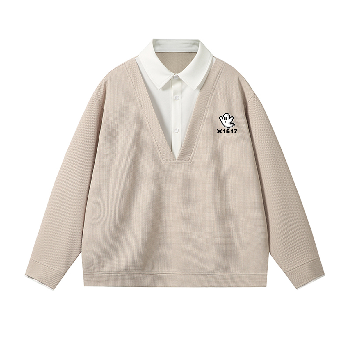 Свитшот Unisex V-образный вырез Moderate Mock Two Piece X1617, хаки top
Свитшот Unisex V-образный вырез Moderate Mock Two Piece X1617, хаки top