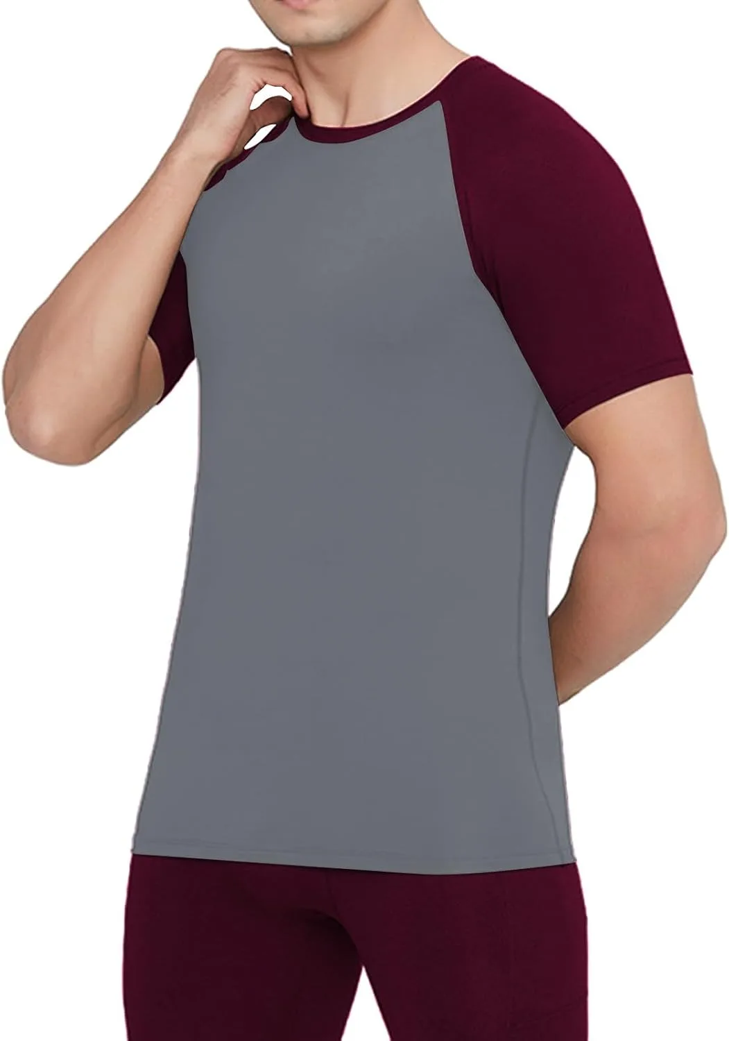 Мужская компрессионная футболка с рукавом реглан, дышащая и быстросохнущая
Мужская компрессионная футболка с рукавом реглан, дышащая и быстросохнущая