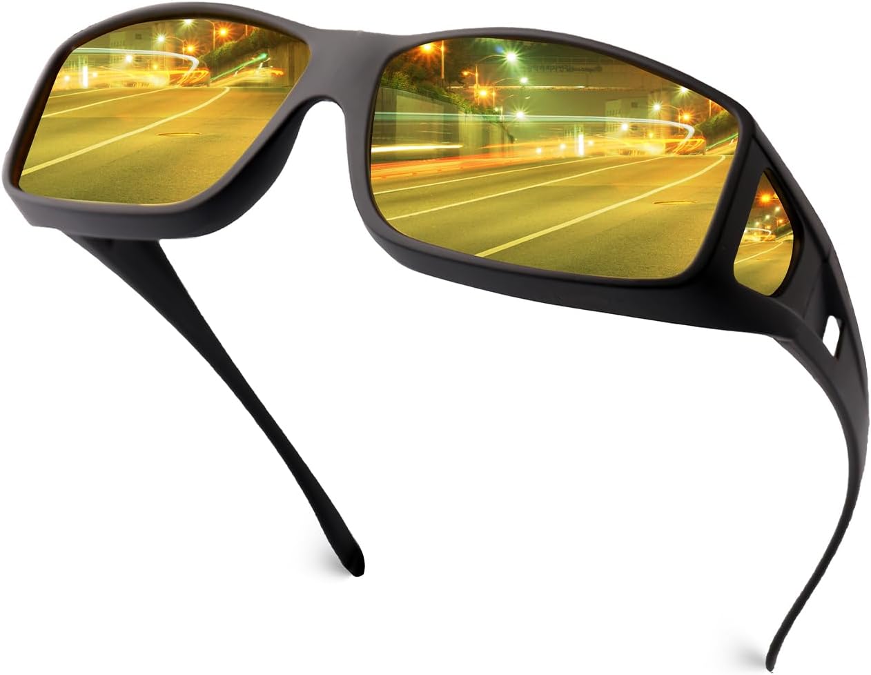 Очки для вождения в ночное время для мужчин и женщин, надеваются поверх солнцезащитных очков, поляризованные, с защитой от бликов, HD-очки ночного видения FIMOSON, A01 Matte Black Frame/ Yellow Night Vision Lens
Очки для вождения в ночное время для мужчин и женщин, надеваются поверх солнцезащитных очков, поляризованные, с защитой от бликов, HD-очки ночного видения FIMOSON, A01 Matte Black Frame/ Yellow Night Vision Lens