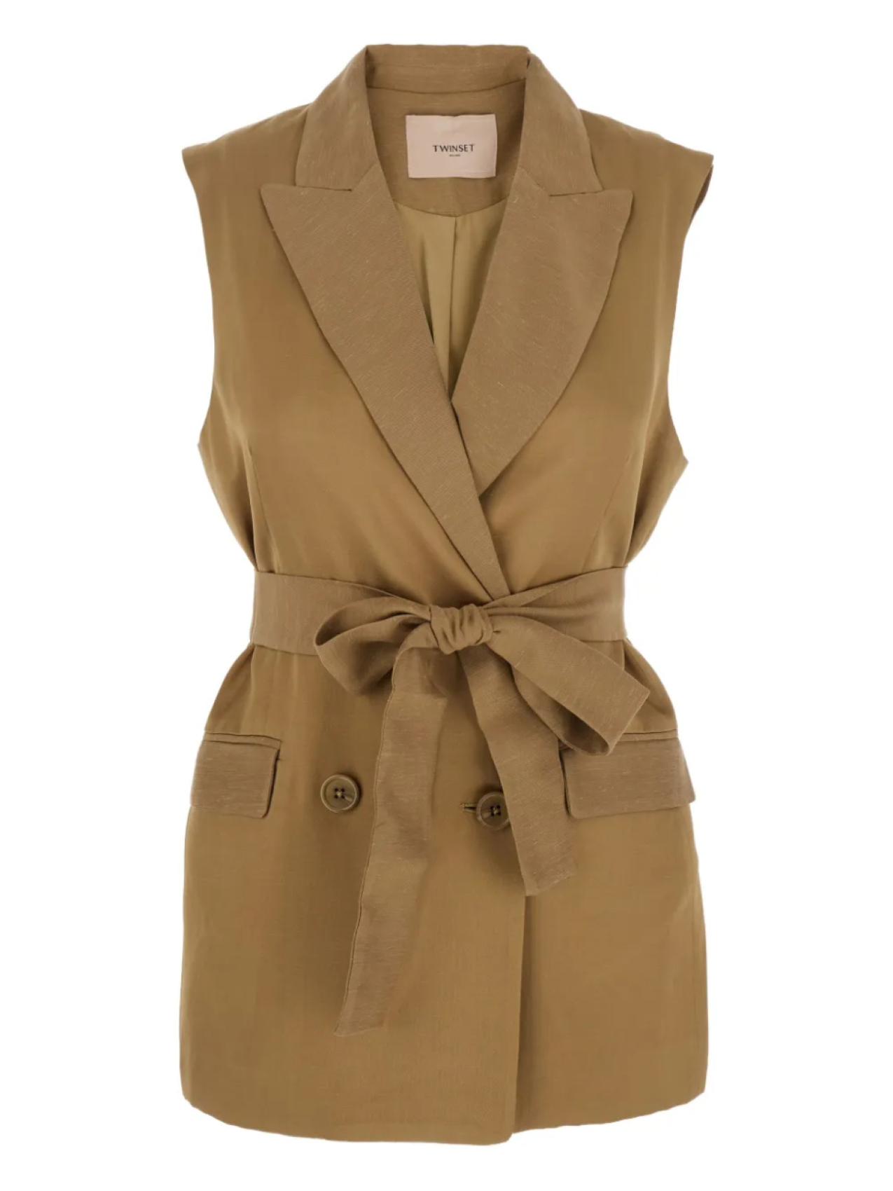 TWINSET блейзер с поясом, коричневый 
TWINSET блейзер с поясом, коричневый