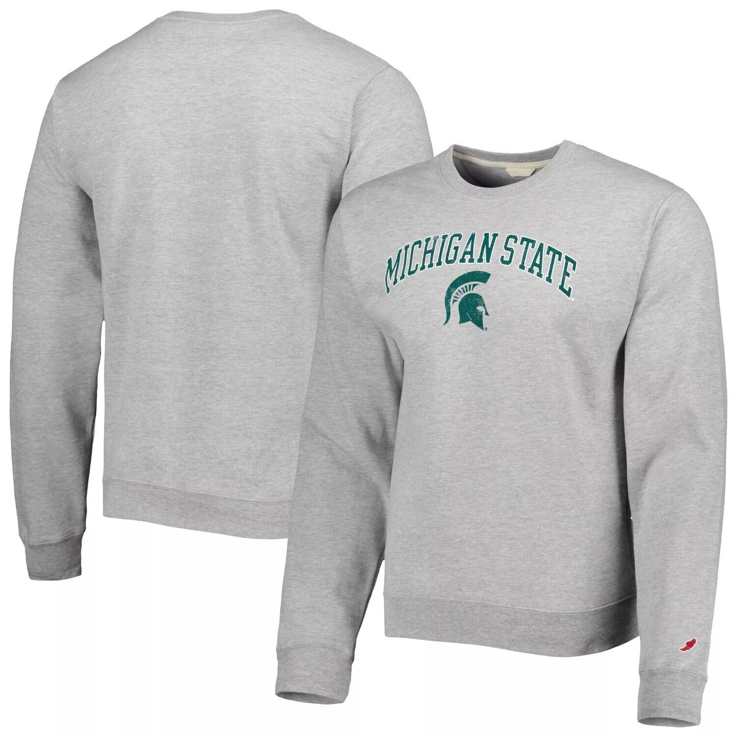 Мужская лига студенческой одежды, серый флисовый пуловер Michigan State Spartans 1965 Arch Essential, толстовка
Мужская лига студенческой одежды, серый флисовый пуловер Michigan State Spartans 1965 Arch Essential, толстовка