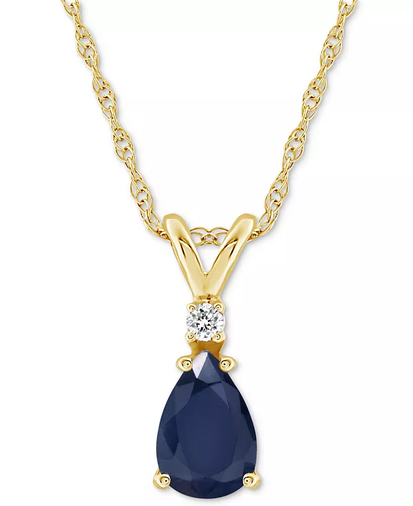 Ожерелье с подвеской 18 дюймов из 14-каратного золота (также с рубином) с сапфиром (1 карат) и бриллиантами Macy'S, sapphire
Ожерелье с подвеской 18 дюймов из 14-каратного золота (также с рубином) с сапфиром (1 карат) и бриллиантами Macy'S, sapphire