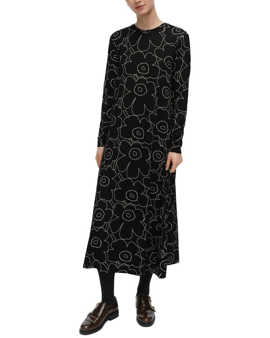 Платье из джерси Marimekko Kolmin Piirto Unikko, черный
Платье из джерси Marimekko Kolmin Piirto Unikko, черный