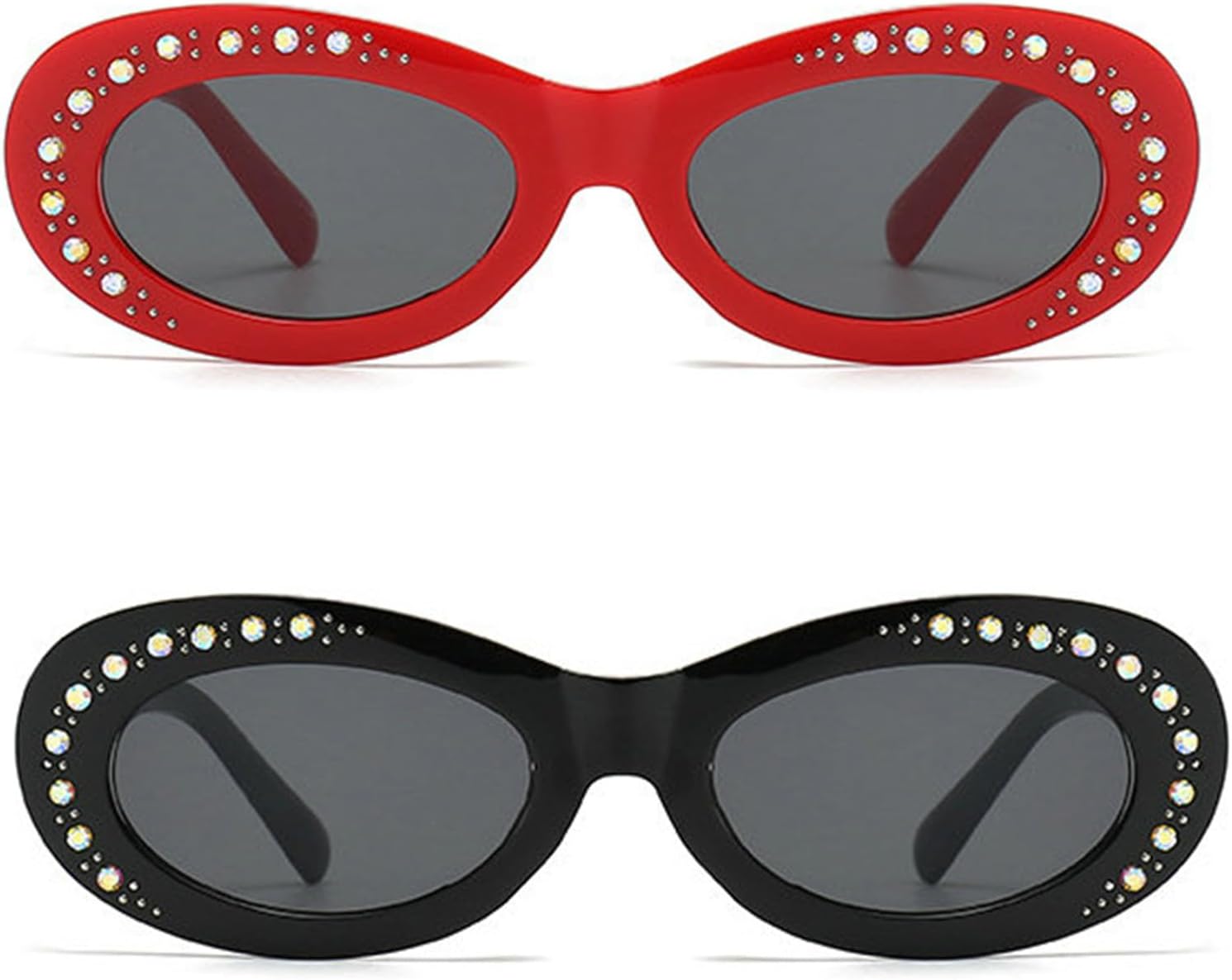 Willochra Модные круглые солнцезащитные очки с бриллиантами для женщин, блестящие солнцезащитные очки со стразами, украшения ручной работы, винтажные блестящие очки, 2pcs-black&red
Willochra Модные круглые солнцезащитные очки с бриллиантами для женщин, блестящие солнцезащитные очки со стразами, украшения ручной работы, винтажные блестящие очки, 2pcs-black&red