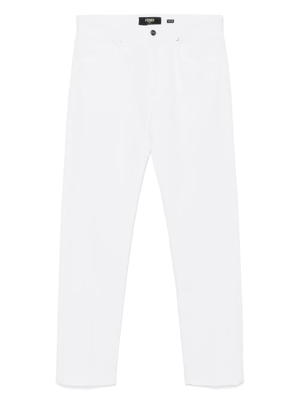Джинсы с вышивкой ff FENDI, белый
Джинсы с вышивкой ff FENDI, белый