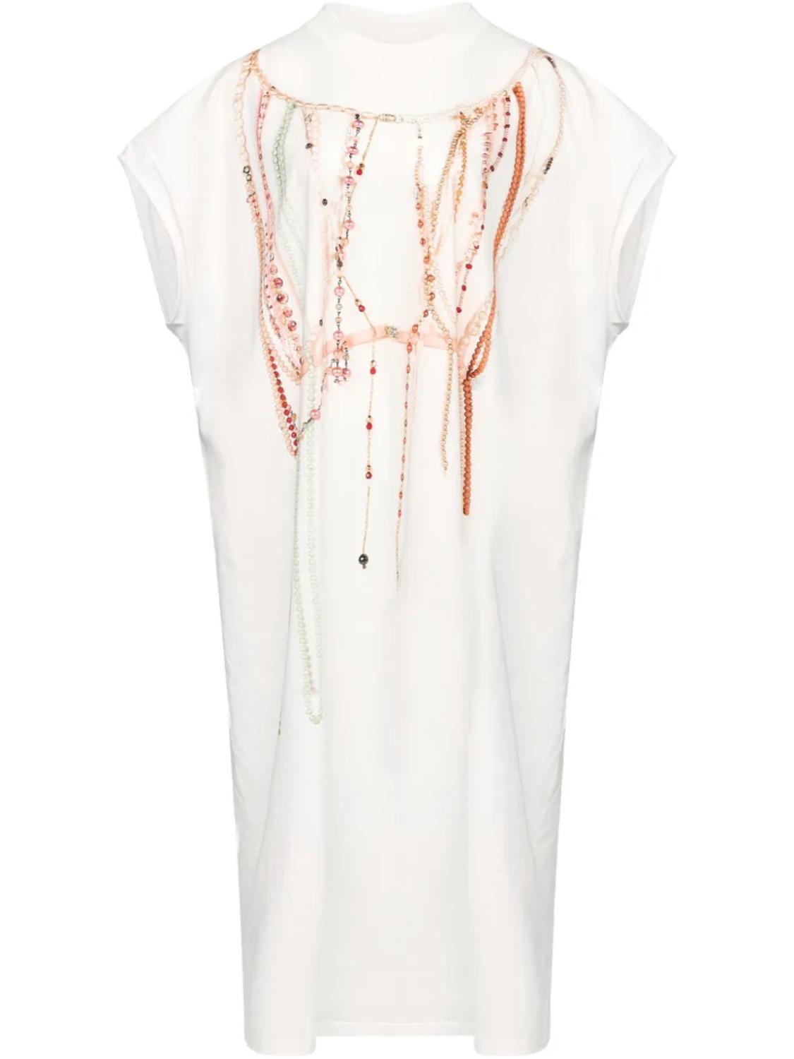 Декорированное платье макси MM6 Maison Margiela, белый
Декорированное платье макси MM6 Maison Margiela, белый