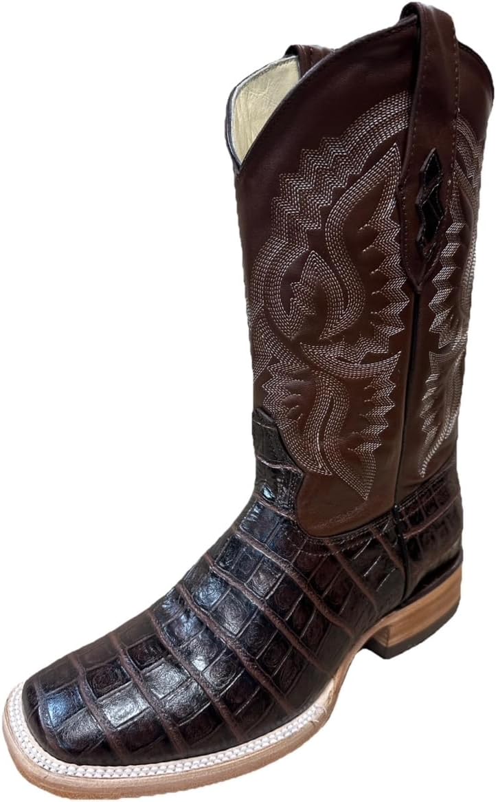 Мужские кожаные ковбойские ботинки с тиснением под крокодила и квадратным носком Generic, коричневый
Мужские кожаные ковбойские ботинки с тиснением под крокодила и квадратным носком Generic, коричневый