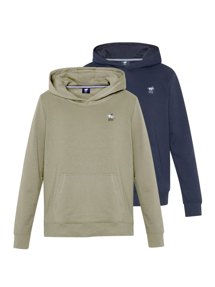 Базовая толстовка/худи темно-синего/темно-зеленого цвета Polo Sylt
Базовая толстовка/худи темно-синего/темно-зеленого цвета Polo Sylt