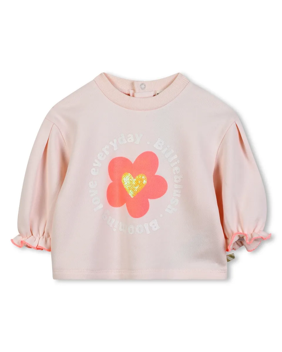 Детский розовый хлопковый свитшот Billieblush, светло-розовый
Детский розовый хлопковый свитшот Billieblush, светло-розовый