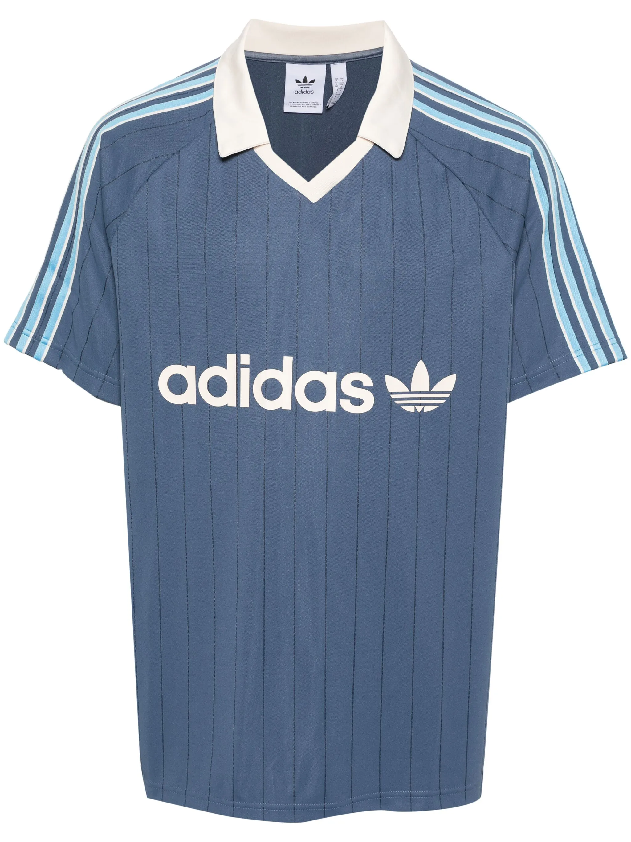 Жаккардовая футболка в полоску Adidas, синий
Жаккардовая футболка в полоску Adidas, синий
