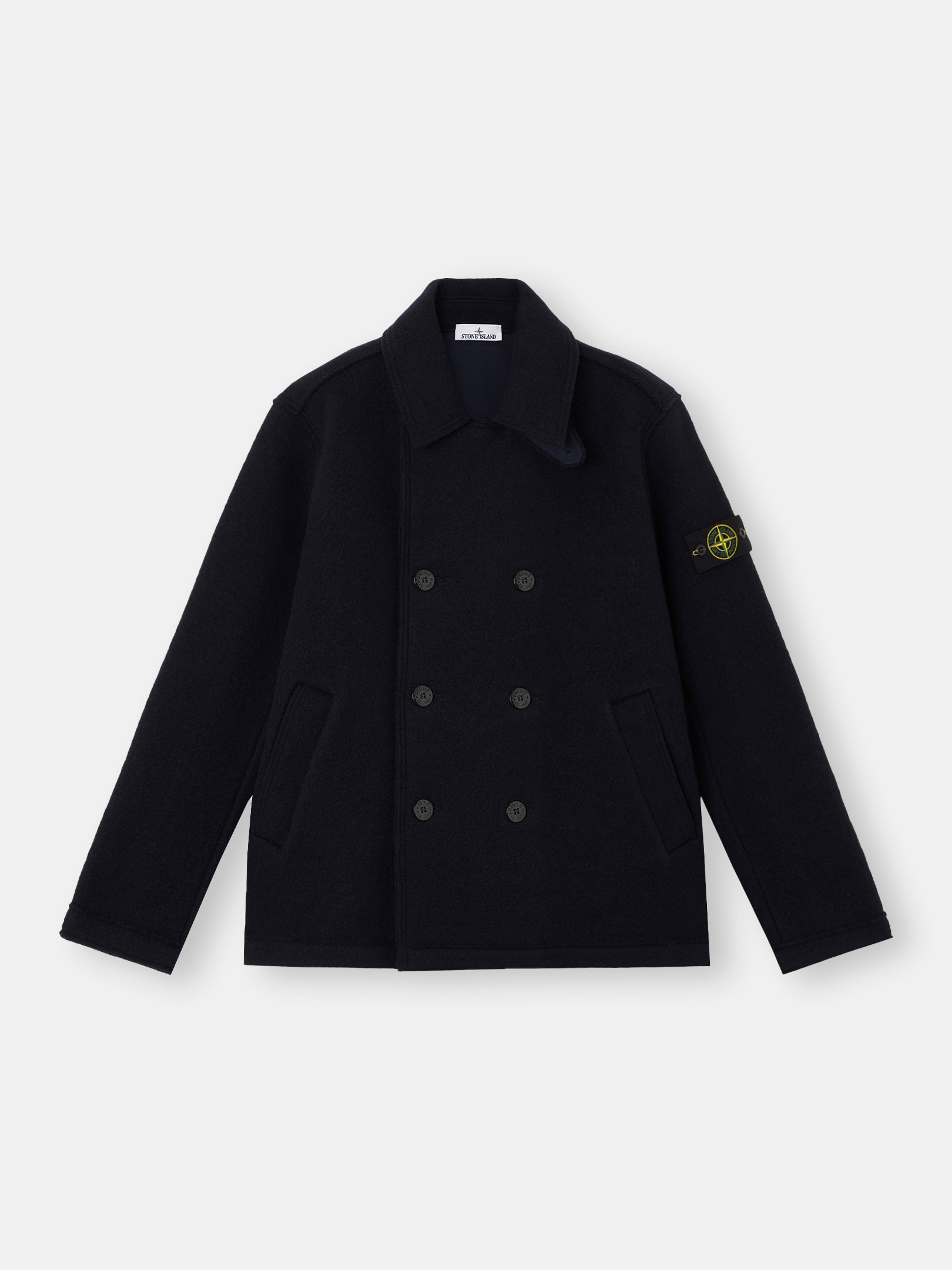Двубортный бушлат с карманами Stone Island 5100059 FELTED RWS WOOL, Navy Blue
Двубортный бушлат с карманами Stone Island 5100059 FELTED RWS WOOL, Navy Blue