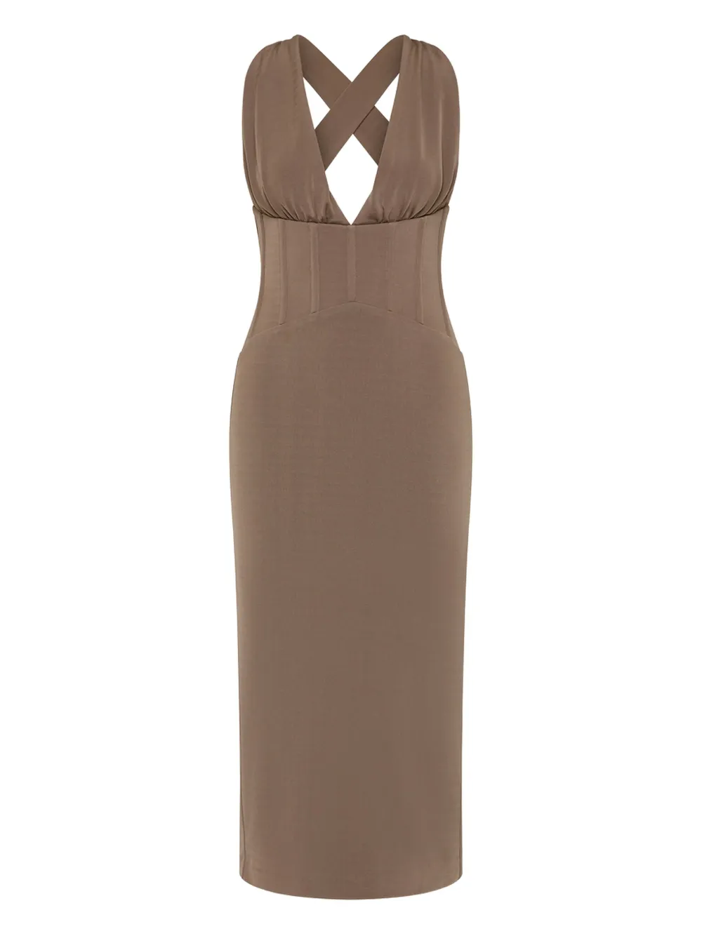 Платье миди Misha с корсетом Rebecca Vallance, коричневый
Платье миди Misha с корсетом Rebecca Vallance, коричневый