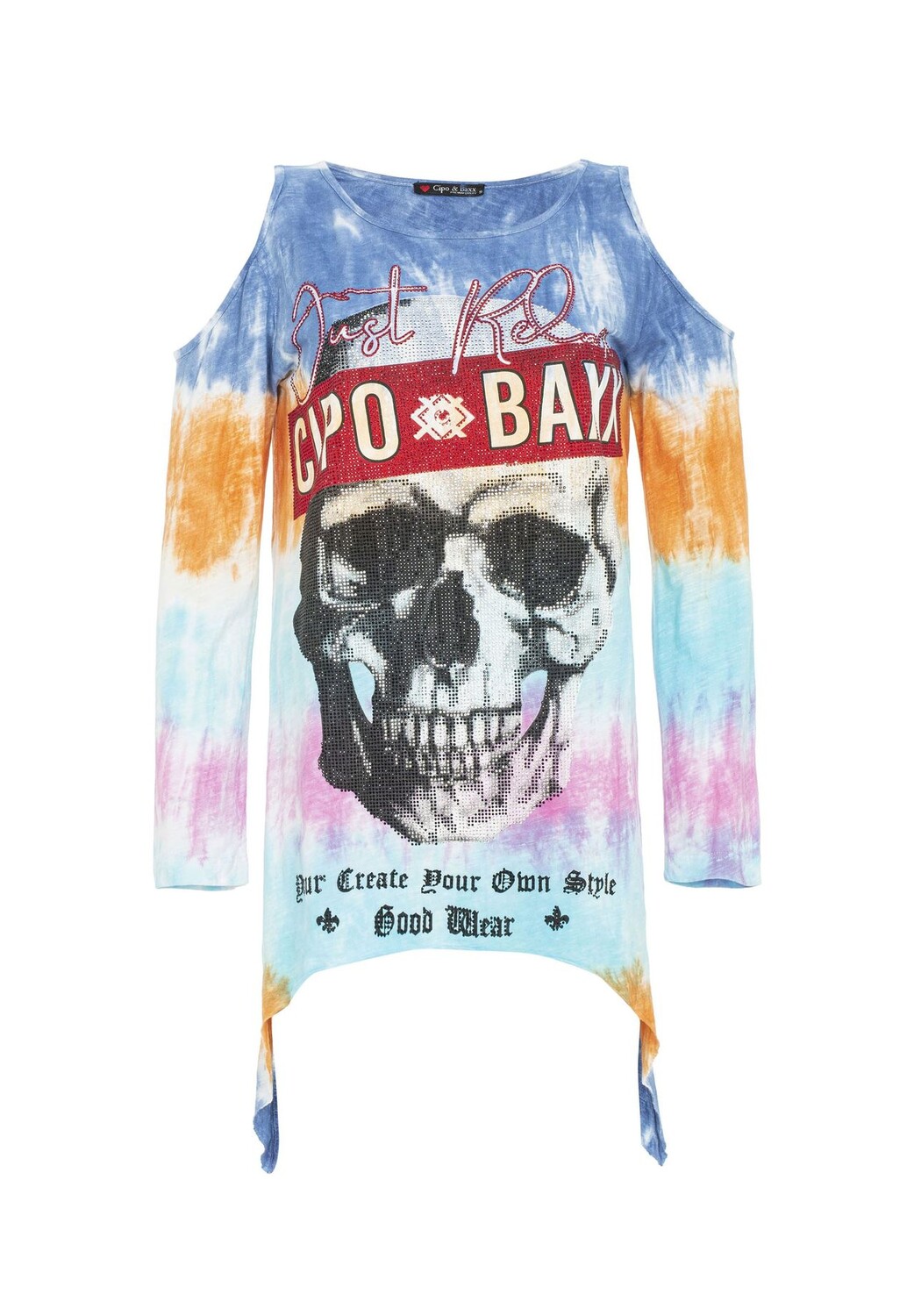 Рубашка с длинными рукавами в ярком дизайне CIPO & BAXX, синий
Рубашка с длинными рукавами в ярком дизайне CIPO & BAXX, синий