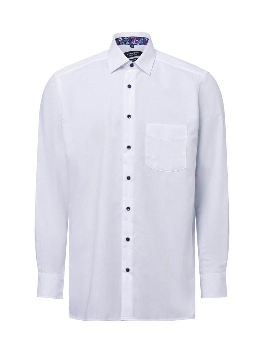 Рубашка делового покроя Regular Fit Andrew James, белый
Рубашка делового покроя Regular Fit Andrew James, белый