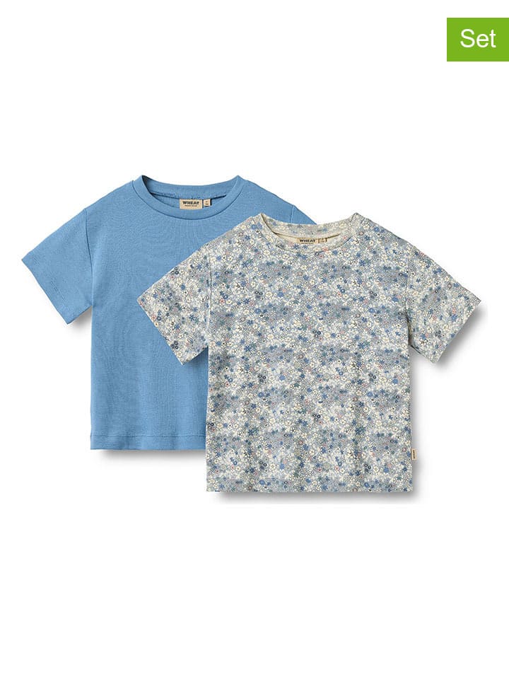 Футболка Wheat, светло-голубой/белый 
Футболка Wheat, светло-голубой/белый