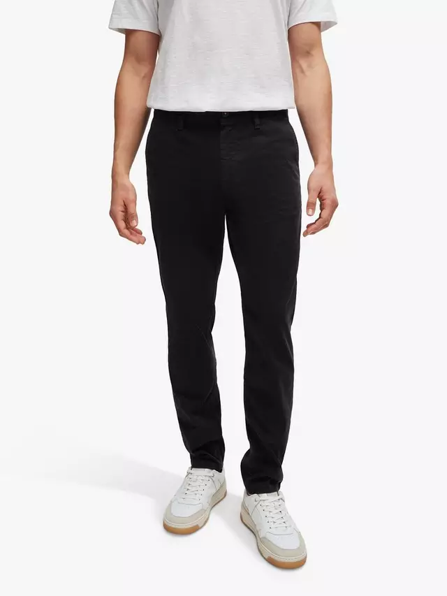 Брюки чинос HUGO BOSS BOSS Cotton Tapered, черный
Брюки чинос HUGO BOSS BOSS Cotton Tapered, черный